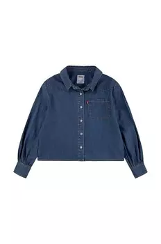 Детская джинсовая рубашка Levi's L/S WESTERN DENIM SHIRT, синий