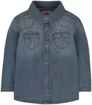 Детская джинсовая рубашка Levi's "LVB BARSTOW WESTERN SHIRT", для МАЛЬЧИКОВ Levi'S Kids, цвет Vintage Ston