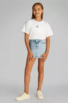 Детская джинсовая юбка Calvin Klein Jeans, синий