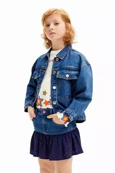 Детская джинсовая юбка Desigual, темно-синий