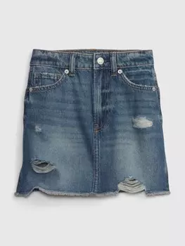 Детская джинсовая юбка Gap, синий