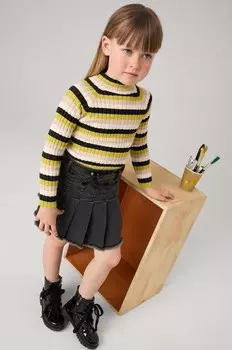 Детская джинсовая юбка Mayoral, серый