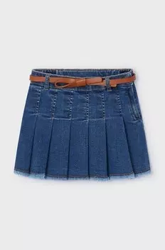 Детская джинсовая юбка Mayoral, темно-синий