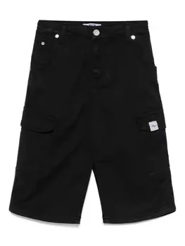 Детская джинсовая юбка-миди MSGM MSGM Kids, черный