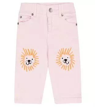 Детская джинсовая вышивка Stella Mccartney Kids, розовый
