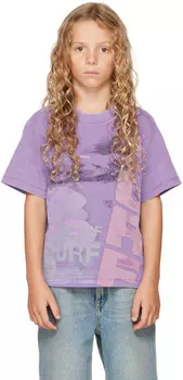 Детская фиолетовая футболка для серфинга ERL