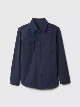 Детская фланелевая рубашка Gap, синий