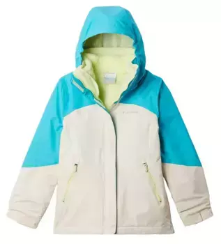 Детская флисовая куртка Columbia Bugaboo III 3-в-1 Interchange, цвет Chalk/Geyser/Spring Yello