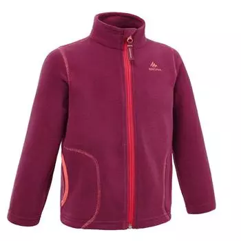 Детская флисовая куртка для походов Decathlon Mh150, 2–6 лет Quechua, фиолетовый