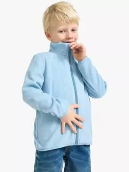 Детская флисовая куртка на молнии для улицы Lindex, светло-синий