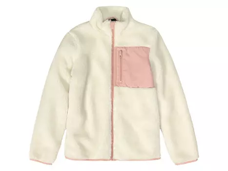 Детская флисовая куртка Peperts! из искусственной овечьей кожи, белый