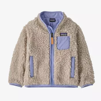 Детская флисовая куртка Retro-X Patagonia, цвет Natural w/Pale Periwinkle