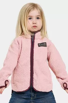 Детская флисовая толстовка Didriksons GIBBS KIDS FULLZIP, розовый