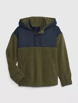 Детская флисовая толстовка Gap, зеленый