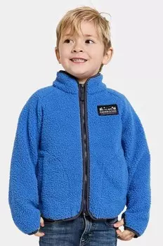 Детская флисовая толстовка GIBBS KIDS FULLZIP Didriksons, синий