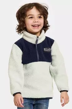 Детская флисовая толстовка GOSIG KIDS HALFZIP Didriksons, зеленый