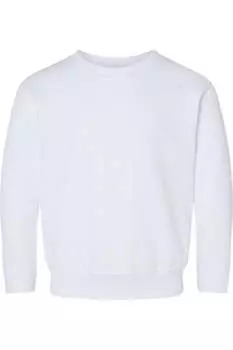 Детская флисовая толстовка с круглым вырезом Rabbit Skins, белый