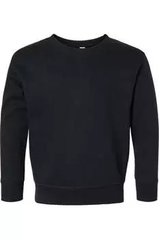 Детская флисовая толстовка с круглым вырезом Rabbit Skins, черный