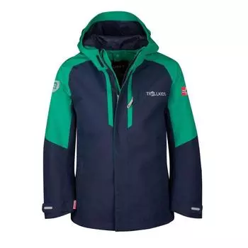 Детская функциональная куртка Skaland перцово-зеленый/темно-синий TROLLKIDS, цвет blau