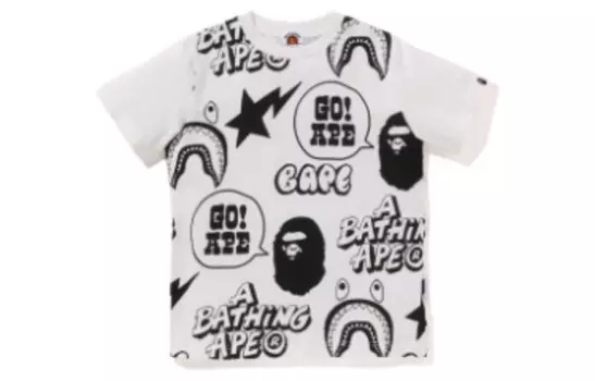 Детская футболка A Bathing Ape, белый