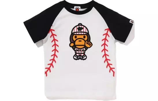 Детская футболка A Bathing Ape, белый