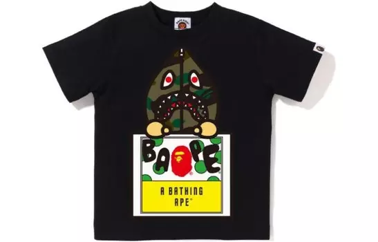 Детская футболка A Bathing Ape, черный