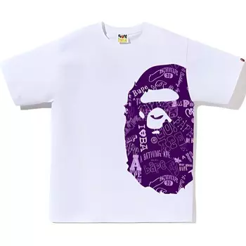 Детская футболка A Bathing Ape, черный/белый