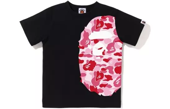 Детская футболка A Bathing Ape, черный/красный