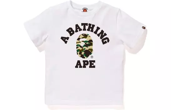 Детская футболка A Bathing Ape, черный/желтый
