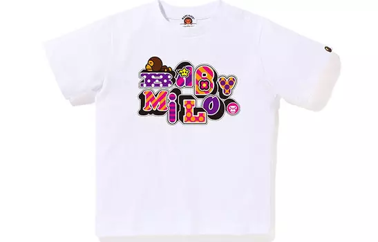 Детская футболка A Bathing Ape, фиолетовый