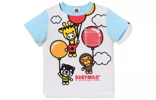 Детская футболка A Bathing Ape, оранжевый