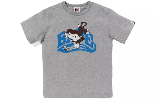 Детская футболка A Bathing Ape, серый
