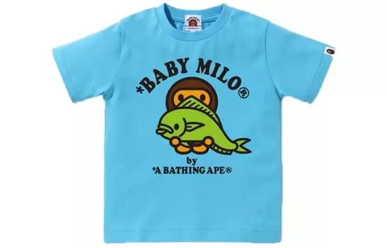 Детская футболка A Bathing Ape, синий