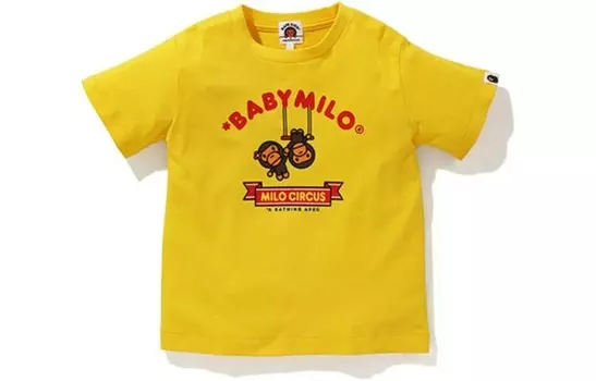 Детская футболка A Bathing Ape, зеленый
