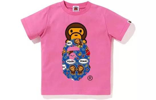 Детская футболка A Bathing Ape, зеленый