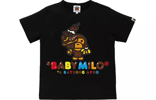 Детская футболка A Bathing Ape, зеленый