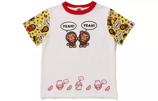 Детская футболка A Bathing Ape, желтый