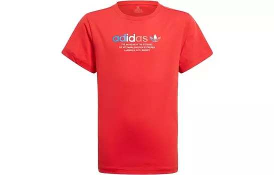 Детская футболка Adidas Originals, цвет Scarlet