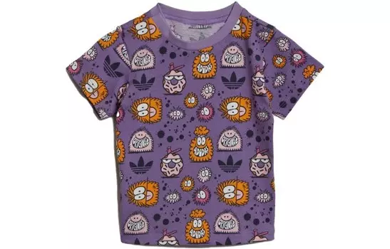Детская футболка Adidas Originals, фиолетовый