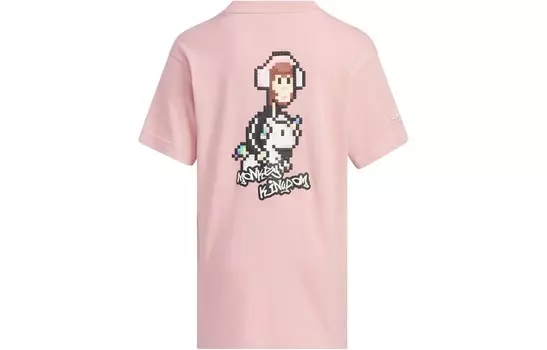 Детская футболка Adidas Originals, розовый