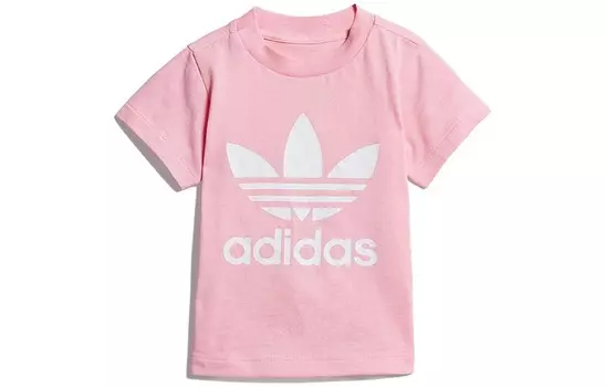 Детская футболка Adidas Originals, розовый