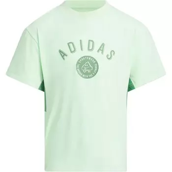 Детская футболка Adidas, пастельно-зеленый