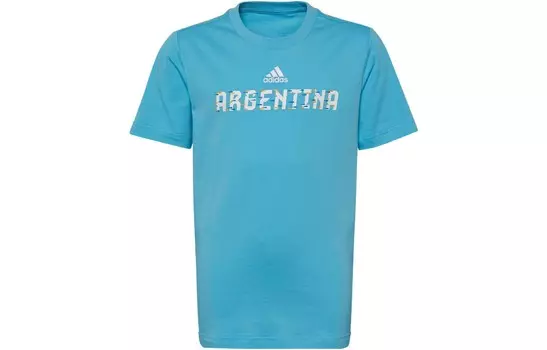 Детская футболка Adidas, светло-голубой