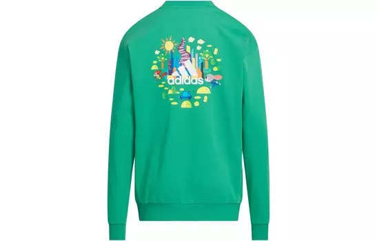 Детская футболка Adidas, зеленый