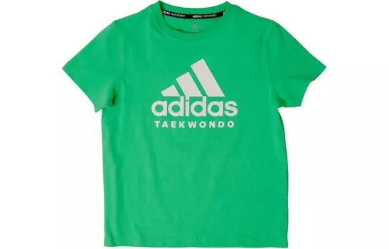 Детская футболка Adidas, зеленый