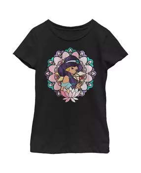 Детская футболка Aladdin Jasmine Lotus Flower для девочек Disney