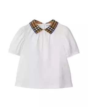 Детская футболка alesea top Burberry, белый