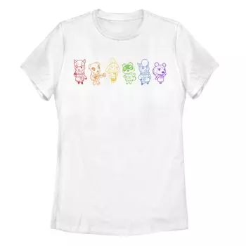 Детская футболка Animal Crossing Pride с радужным рисунком Licensed Character