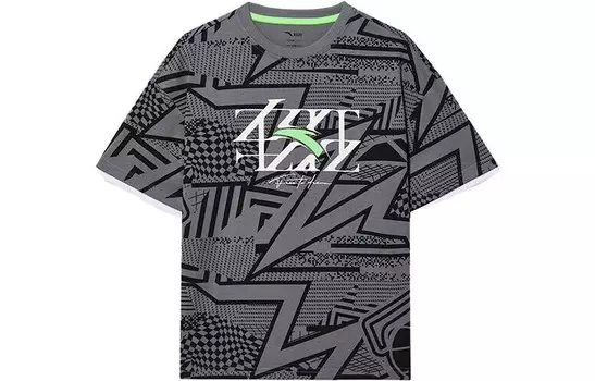 Детская футболка Anta, цвет Steel lime
