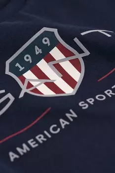 Детская футболка Archive Shield с длинными рукавами Gant, синий